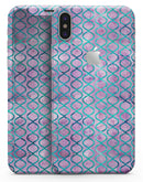 Purple and Blue Watercolor Helix Pattern - iPhone X Skin-Kit