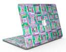 Purple and Green Watercolor Patchwork - MacBook Air Skin Kit