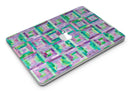 Purple and Green Watercolor Patchwork - MacBook Air Skin Kit