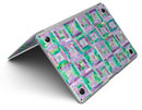 Purple and Green Watercolor Patchwork - MacBook Air Skin Kit
