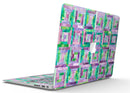 Purple and Green Watercolor Patchwork - MacBook Air Skin Kit
