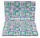 Purple and Green Watercolor Patchwork - MacBook Air Skin Kit