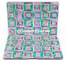 Purple and Green Watercolor Patchwork - MacBook Air Skin Kit