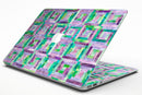 Purple and Green Watercolor Patchwork - MacBook Air Skin Kit