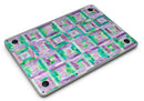 Purple and Green Watercolor Patchwork - MacBook Air Skin Kit