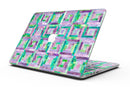 Purple and Green Watercolor Patchwork - MacBook Pro with Retina Display Full-Coverage Skin Kit
