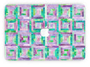 Purple and Green Watercolor Patchwork - MacBook Pro with Retina Display Full-Coverage Skin Kit