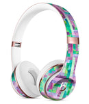 Purple and Green Watercolor Patchwork Full-Body Skin Kit for the Beats by Dre Solo 3 Wireless Headphones