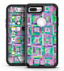 Purple and Green Watercolor Patchwork - iPhone 7 Plus/8 Plus OtterBox Case & Skin Kits