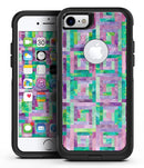Purple and Green Watercolor Patchwork - iPhone 7 or 8 OtterBox Case & Skin Kits