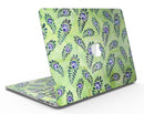 Purple and Green Watercolor Peacock Feathers - MacBook Air Skin Kit