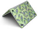 Purple and Green Watercolor Peacock Feathers - MacBook Air Skin Kit