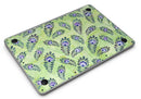 Purple and Green Watercolor Peacock Feathers - MacBook Air Skin Kit