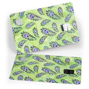 Purple and Green Watercolor Peacock Feathers - Premium Protective Decal Skin-Kit for the Apple Credit Card