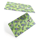 Purple and Green Watercolor Peacock Feathers - Premium Protective Decal Skin-Kit for the Apple Credit Card