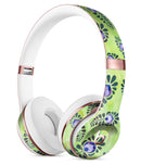 Purple and Green Watercolor Peacock Feathers Full-Body Skin Kit for the Beats by Dre Solo 3 Wireless Headphones