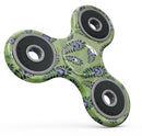 Purple and Green Watercolor Peacock Feathers Full-Body Fidget Spinner Skin-Kit