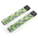 Purple and Green Watercolor Peacock Feathers - Premium Decal Protective Skin-Wrap Sticker compatible with the Juul Labs vaping device