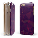 Purple and Orange Geometric Shapes iPhone 6/6s or 6/6s Plus 2-Piece Hybrid INK-Fuzed Case