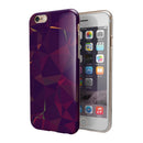 Purple and Orange Geometric Shapes iPhone 6/6s or 6/6s Plus 2-Piece Hybrid INK-Fuzed Case