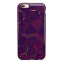 Purple and Orange Geometric Shapes iPhone 6/6s or 6/6s Plus 2-Piece Hybrid INK-Fuzed Case