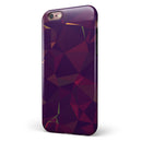 Purple and Orange Geometric Shapes iPhone 6/6s or 6/6s Plus 2-Piece Hybrid INK-Fuzed Case