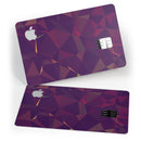 Purple and Orange Geometric Shapes - Premium Protective Decal Skin-Kit for the Apple Credit Card