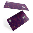 Purple and Orange Geometric Shapes - Premium Protective Decal Skin-Kit for the Apple Credit Card