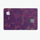 Purple and Orange Geometric Shapes - Premium Protective Decal Skin-Kit for the Apple Credit Card