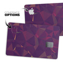 Purple and Orange Geometric Shapes - Premium Protective Decal Skin-Kit for the Apple Credit Card
