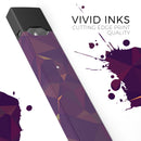 Purple and Orange Geometric Shapes - Premium Decal Protective Skin-Wrap Sticker compatible with the Juul Labs vaping device