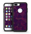 Purple and Green Watercolor Patchwork - iPhone 7 or 7 Plus Commuter Case Skin Kit
