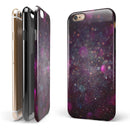 Purple and Pink Unfocused Glowing Light Orbs iPhone 6/6s or 6/6s Plus 2-Piece Hybrid INK-Fuzed Case
