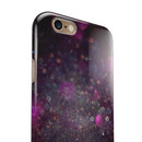 Purple and Pink Unfocused Glowing Light Orbs iPhone 6/6s or 6/6s Plus 2-Piece Hybrid INK-Fuzed Case