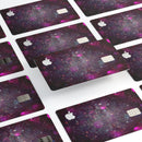 Purple and Pink Unfocused Glowing Light Orbs - Premium Protective Decal Skin-Kit for the Apple Credit Card