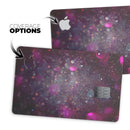 Purple and Pink Unfocused Glowing Light Orbs - Premium Protective Decal Skin-Kit for the Apple Credit Card