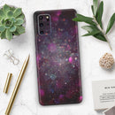 Purple and Pink Unfocused Glowing Light Orbs - Premium Vinyl Skin Decal for Samsung Galaxy S25 Ultra, S24, S23, S22 & All Galaxy S Models