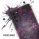 Purple and Pink Unfocused Glowing Light Orbs - Premium Vinyl Skin Decal for Samsung Galaxy S25 Ultra, S24, S23, S22 & All Galaxy S Models