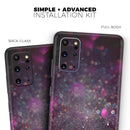 Purple and Pink Unfocused Glowing Light Orbs - Premium Vinyl Skin Decal for Samsung Galaxy S25 Ultra, S24, S23, S22 & All Galaxy S Models