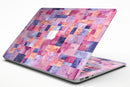 Purple and Pink Watercolor Patchwork - MacBook Air Skin Kit