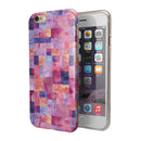 Purple and Pink Watercolor Patchwork iPhone 6/6s or 6/6s Plus 2-Piece Hybrid INK-Fuzed Case