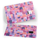 Purple and Pink Watercolor Patchwork - Premium Protective Decal Skin-Kit for the Apple Credit Card