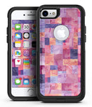 Purple and Pink Watercolor Patchwork - iPhone 7 or 8 OtterBox Case & Skin Kits