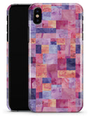 Purple and Pink Watercolor Patchwork - iPhone X Clipit Case