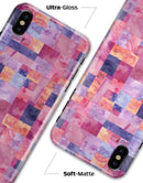 Purple and Pink Watercolor Patchwork - iPhone X Clipit Case