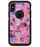 Purple and Pink Watercolor Patchwork - iPhone X OtterBox Case & Skin Kits