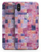 Purple and Pink Watercolor Patchwork - iPhone X Skin-Kit