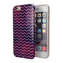 Purple and Red Grunge Clouds with White Chevron iPhone 6/6s or 6/6s Plus 2-Piece Hybrid INK-Fuzed Case