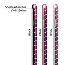 Purple and Red Grunge Clouds with White Chevron iPhone 6/6s or 6/6s Plus 2-Piece Hybrid INK-Fuzed Case