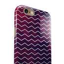 Purple and Red Grunge Clouds with White Chevron iPhone 6/6s or 6/6s Plus 2-Piece Hybrid INK-Fuzed Case